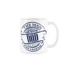 white ceramic fathers day gift mug