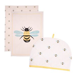 Dexam Bees Knees - Tea Towels & 6 Cup Tea Cosy Set