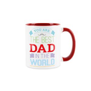 you are the best dad fathers day red mug
