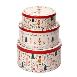 Dexam Nutcracker Cake Tins - Set of 3