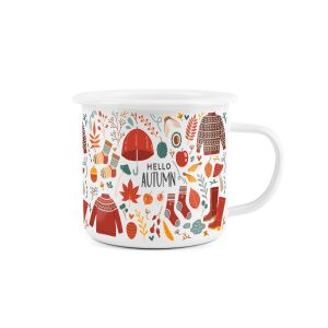 Purely Home Hello Autumn Enamel Mug