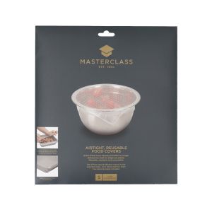 MasterClass Silicone Food Covers Assorted - Set of 4