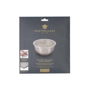 MasterClass Silicone Food Covers 19.5cm x 19.5cm - Set of 4