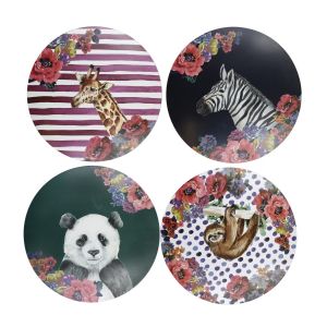Mikasa Wild At Heart Round Placemats - Pack of 4