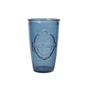Dexam Sintra Recycled Glass Drinks Tumbler - Ink Blue