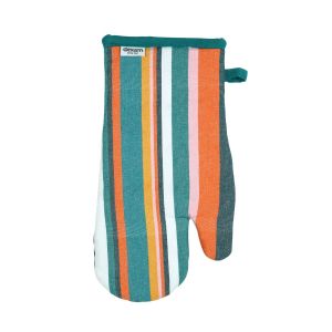 Dexam Stripe Recycled Cotton Oven Gauntlet - Teal